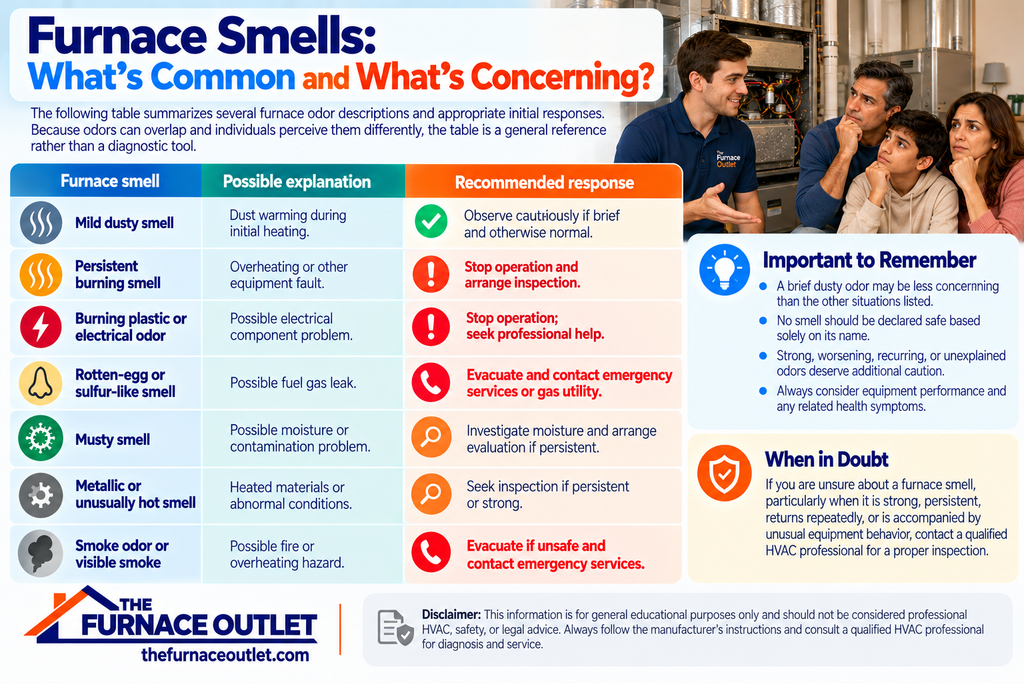 Furnace Smells: What's Common and What's Concerning?