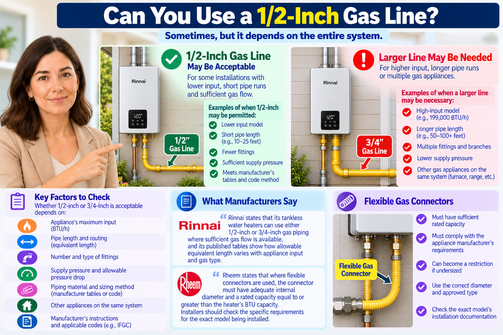 Can You Use a 1/2-Inch Gas Line