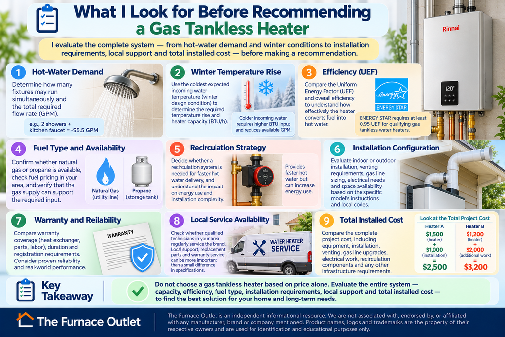 Look for Before Recommending a Gas Tankless Heater