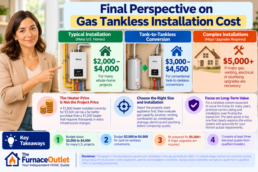 Final Perspective on Gas Tankless Installation Cost