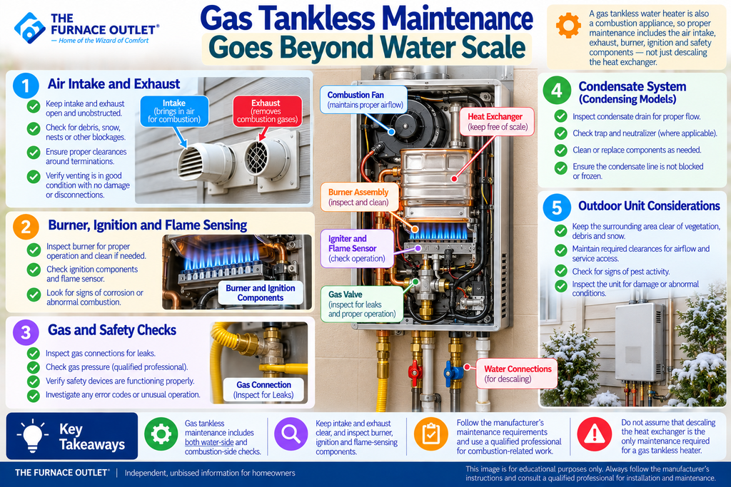 Gas Tankless Maintenance Goes Beyond Water Scale