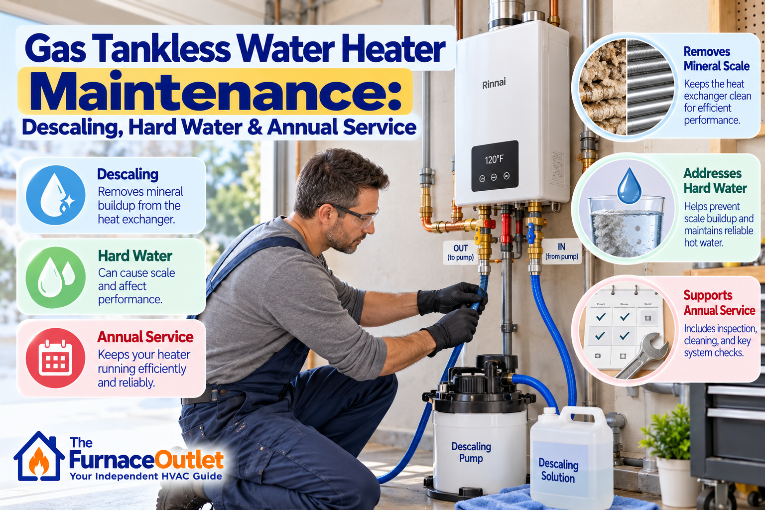 Gas Tankless Water Heater Maintenance: Descaling, Hard Water & Annual Service
