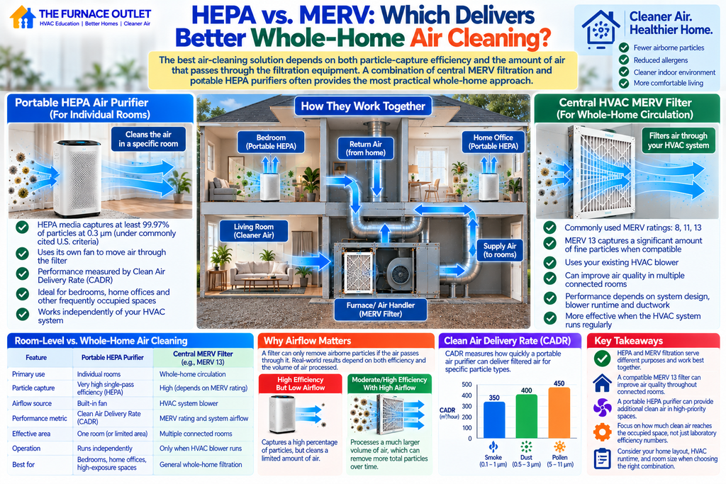 HEPA vs. MERV: Which Delivers Better Whole-Home Air Cleaning?