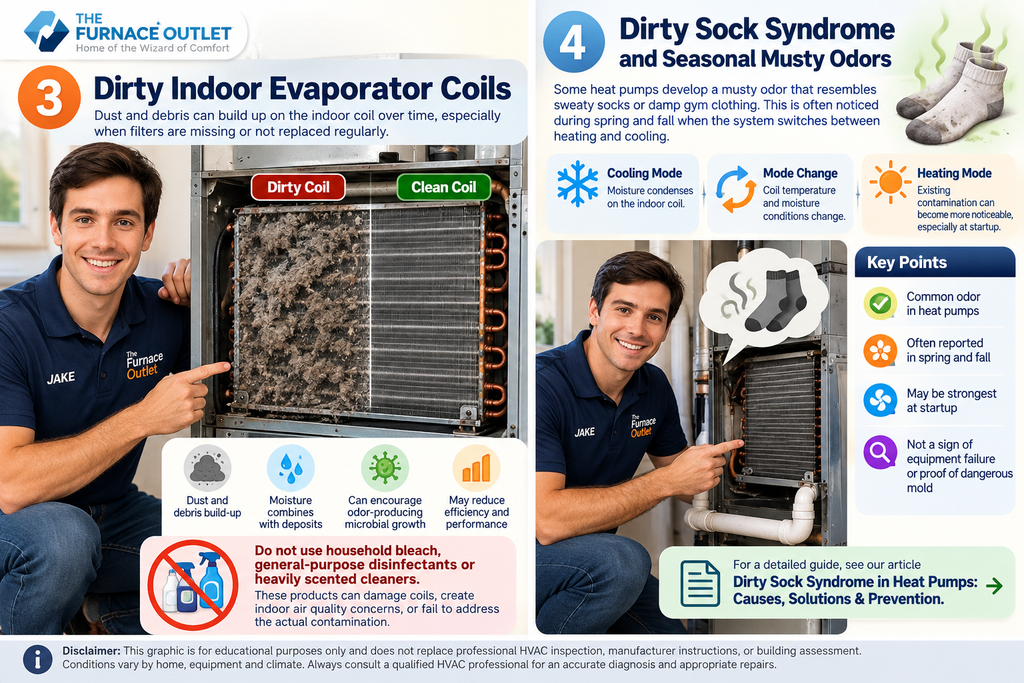 HVAC Coil Care and Dirty Sock Syndrome Infographic