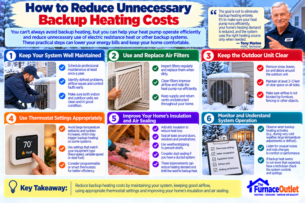 How to Reduce Unnecessary Backup Heating Costs