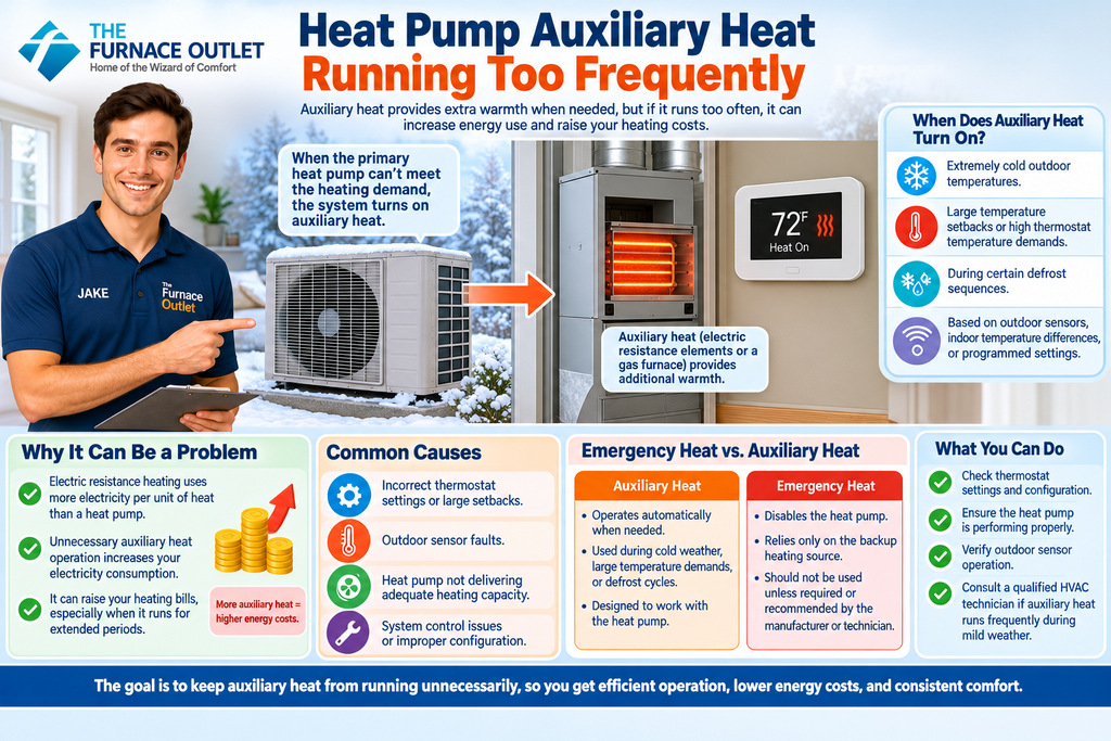 Heat Pump Auxiliary Heat Running Too Frequently
