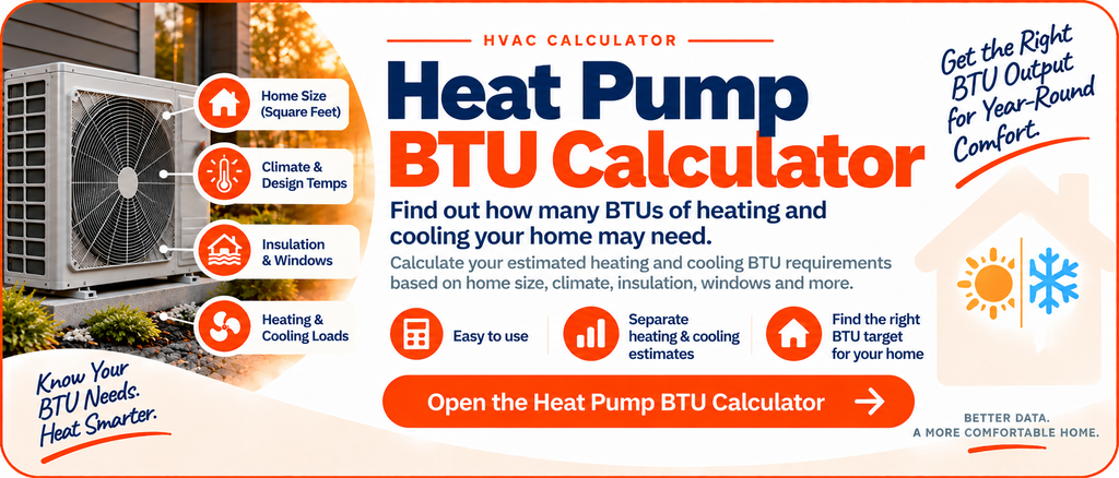 Heat Pump BTU Calculator