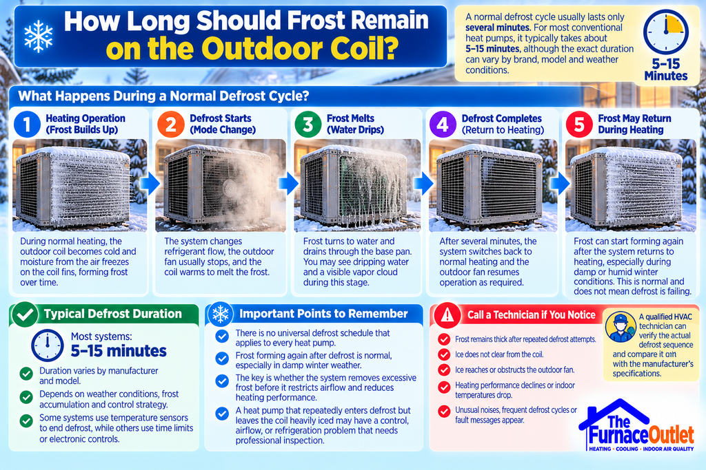 How Long Should Frost Remain on the Outdoor Coil?