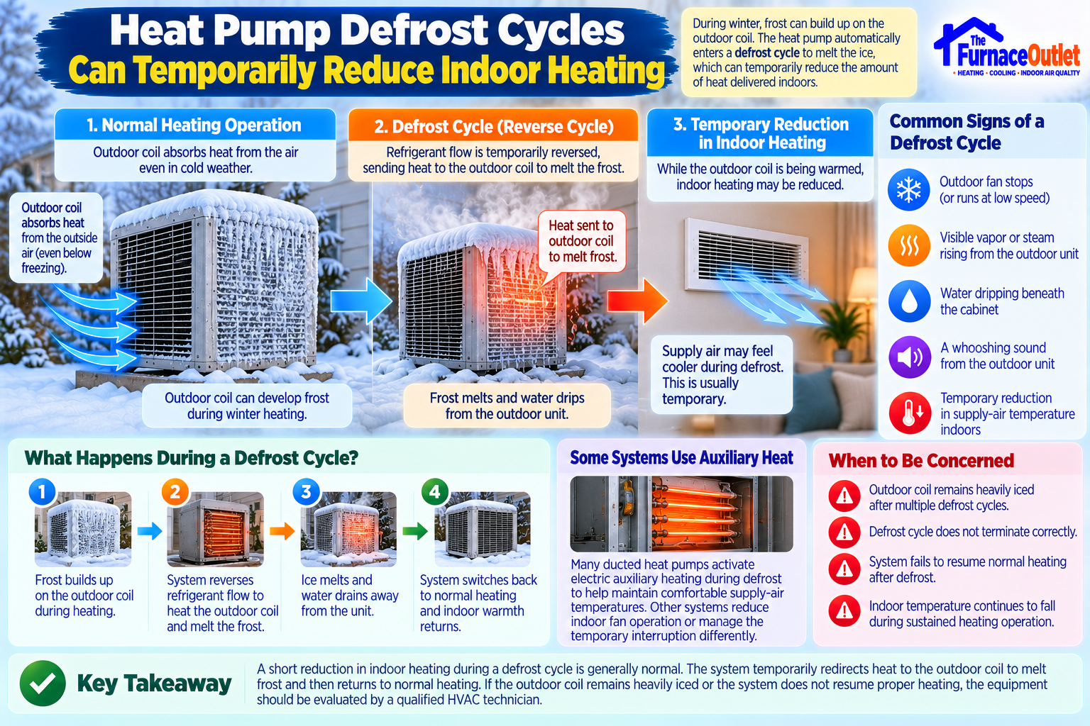 Heat Pump Defrost Cycles Can Temporarily Reduce Indoor Heating
