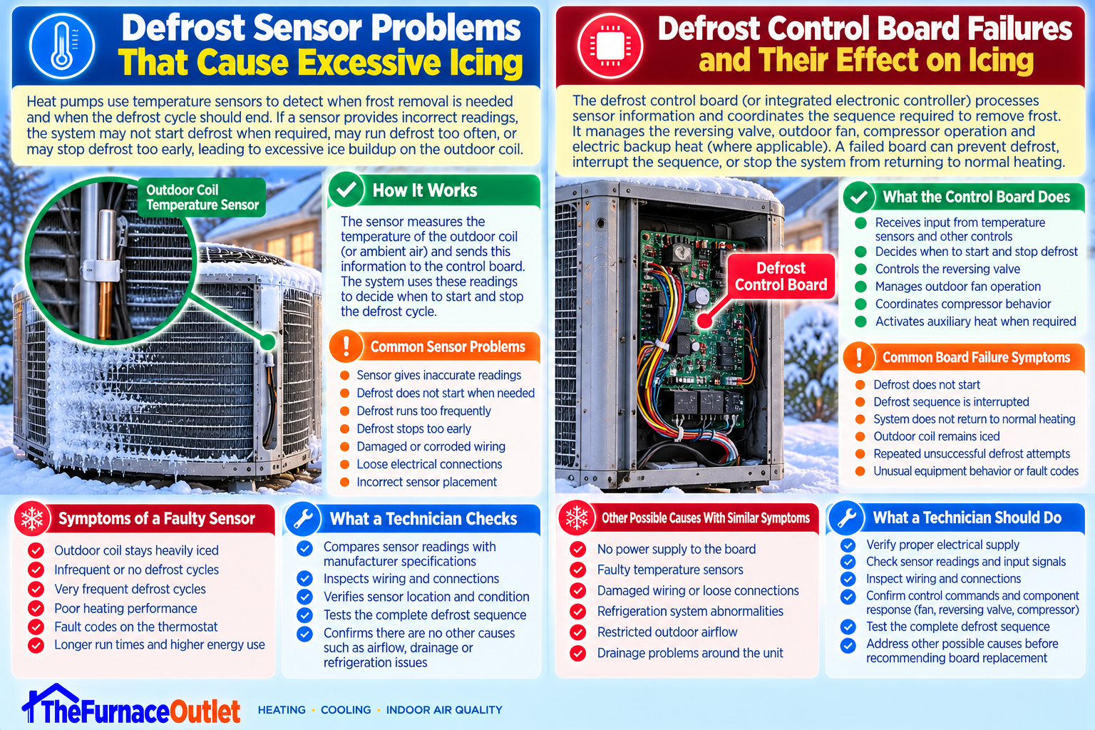 Defrost Sensor Problems That Cause Excessive Icing