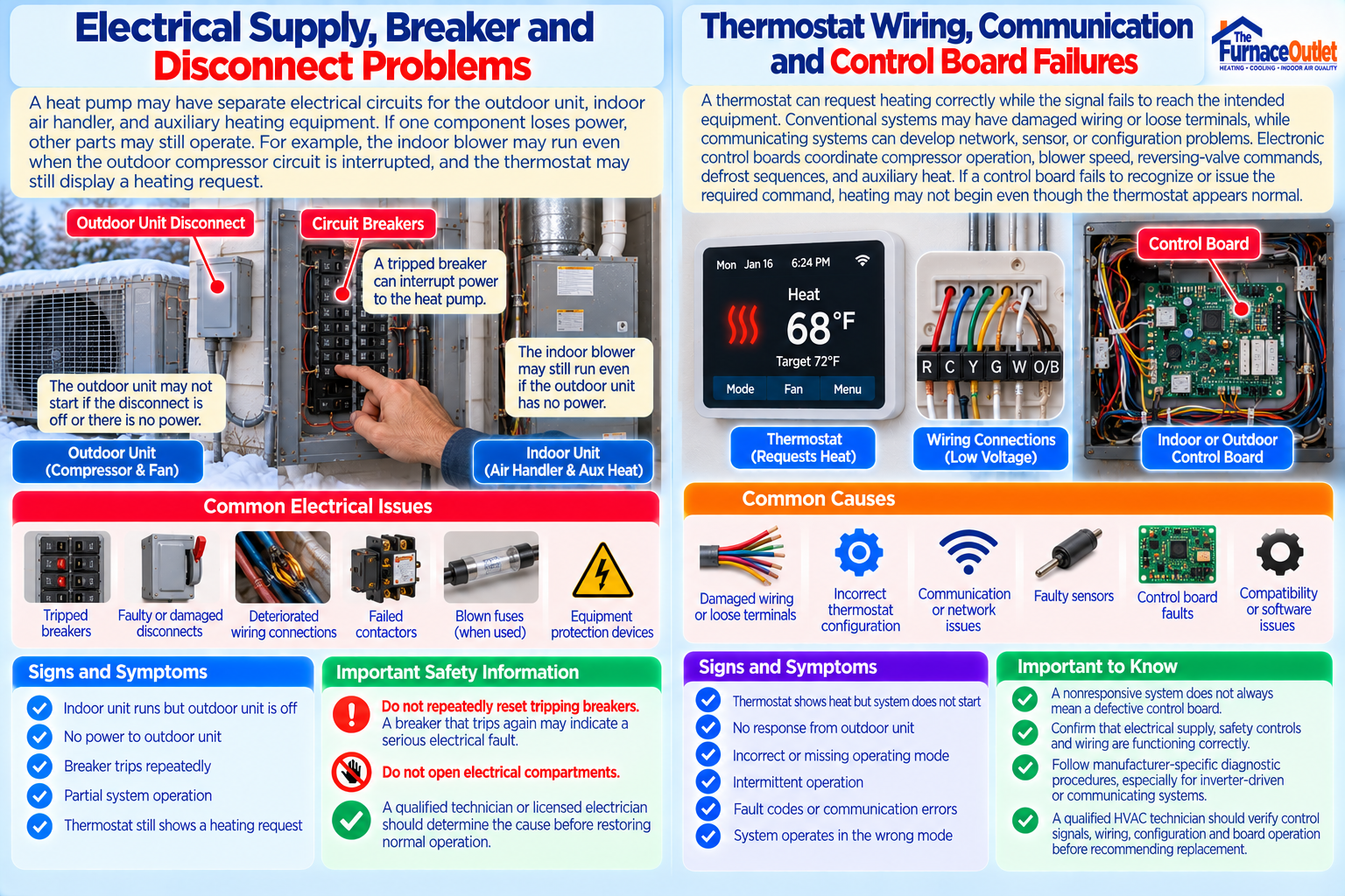 Thermostat Wiring, Communication and Control Board Failures