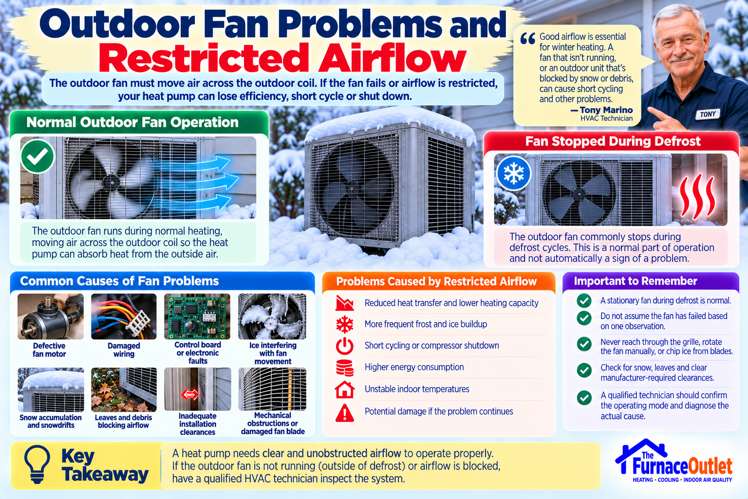 Outdoor Fan Problems and Restricted Airflow