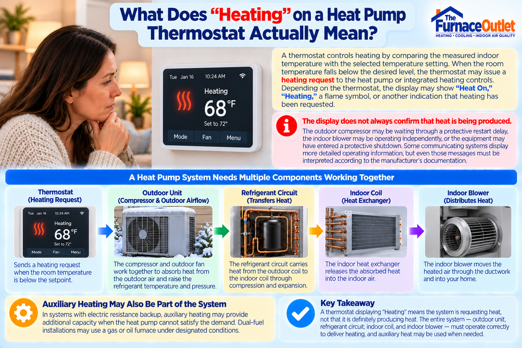 What Does “Heating” on a Heat Pump Thermostat Actually Mean?