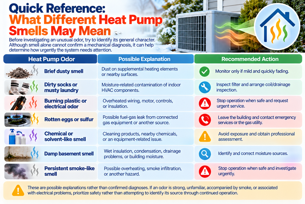 Quick Reference: What Different Heat Pump Smells May Mean