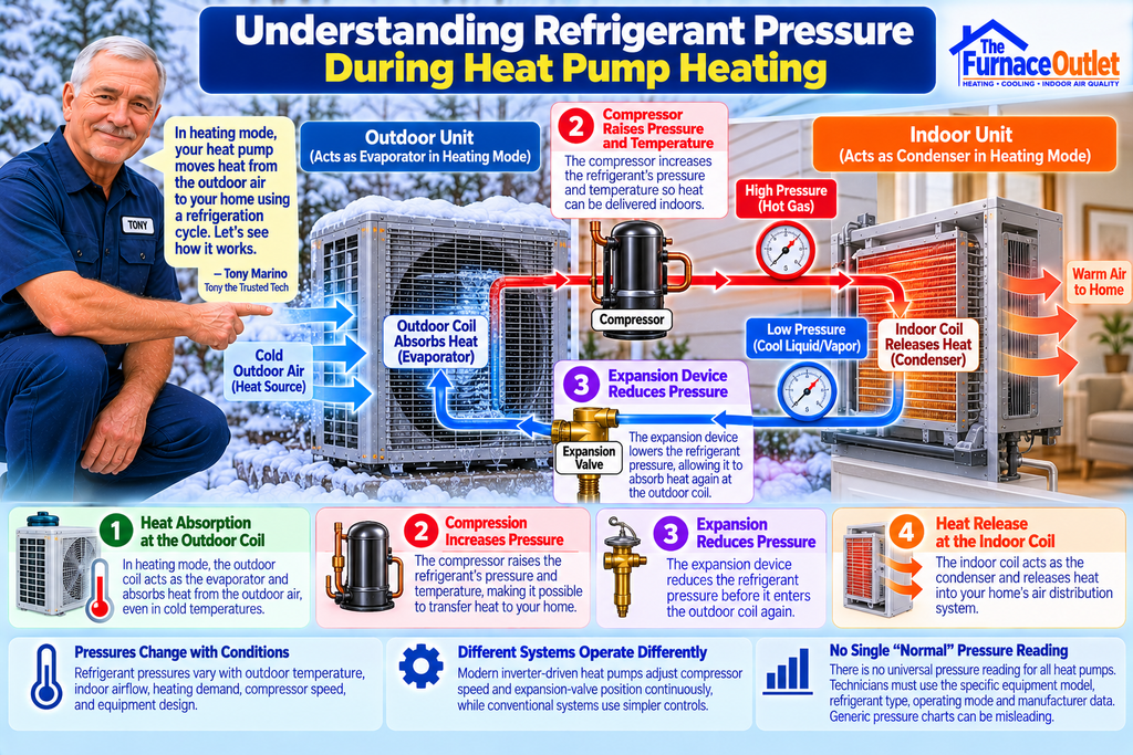 Understanding Refrigerant Pressure During Heat Pump Heating