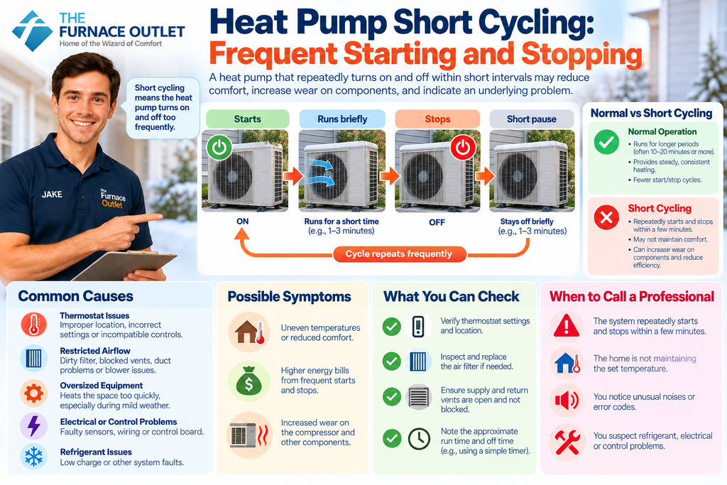 Heat Pump Short Cycling Frequent Starting and Stopping