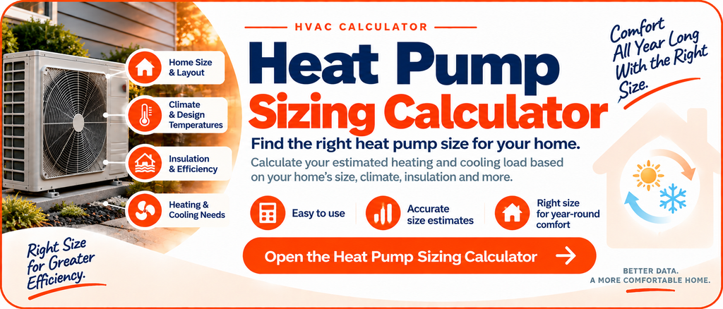 Heat Pump Sizing Calculator