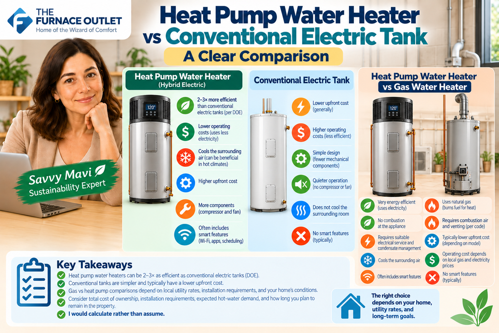 Heat Pump Water Heater vs Conventional Electric Tank