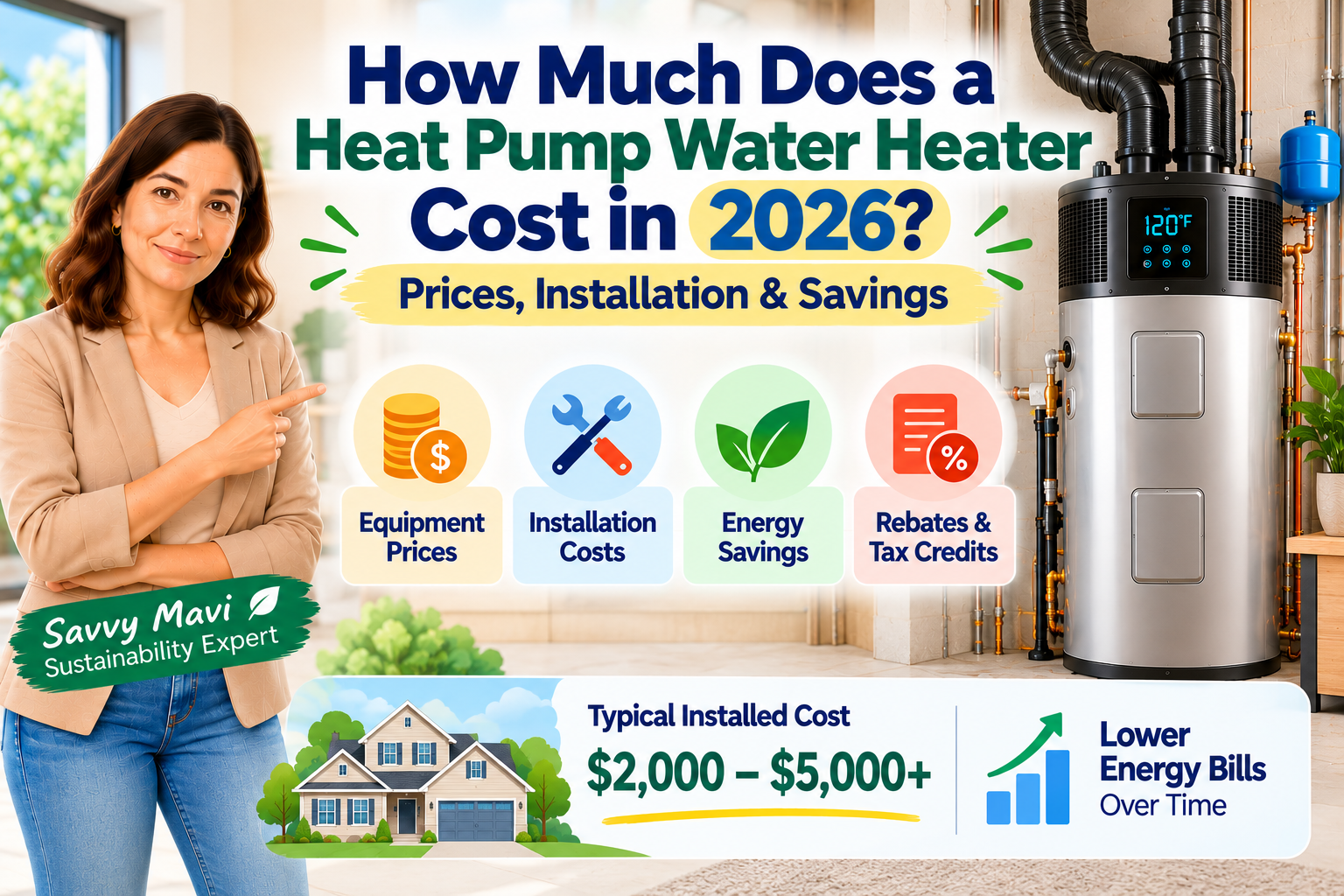 How Much Does a Heat Pump Water Heater Cost in 2026? Prices, Installation & Savings