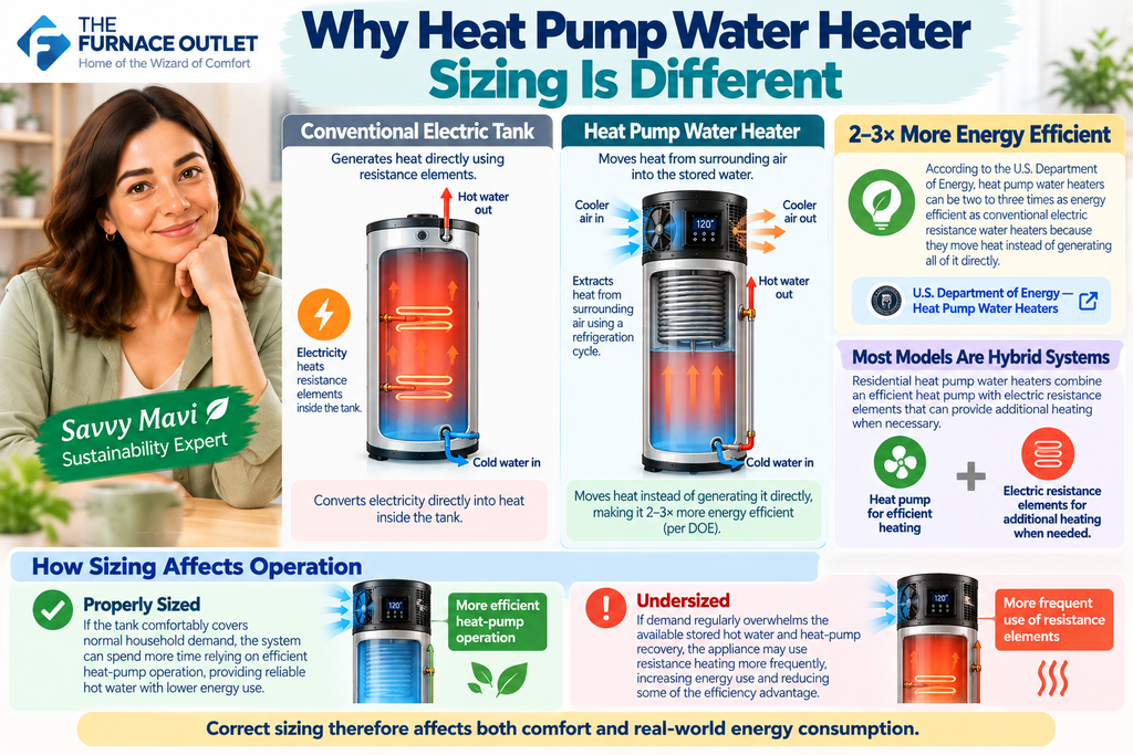 Why Heat Pump Water Heater Sizing Is Different