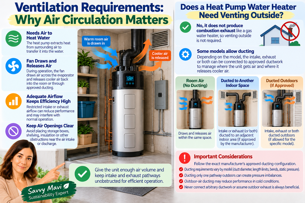 Does a Heat Pump Water Heater Need Venting Outside