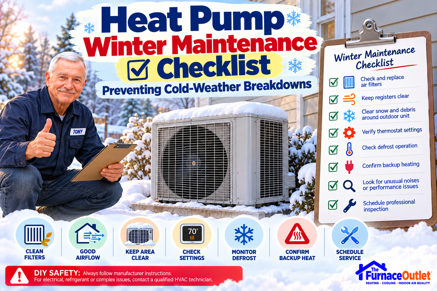 Heat Pump Winter Maintenance Checklist: Preventing Cold-Weather Breakdowns