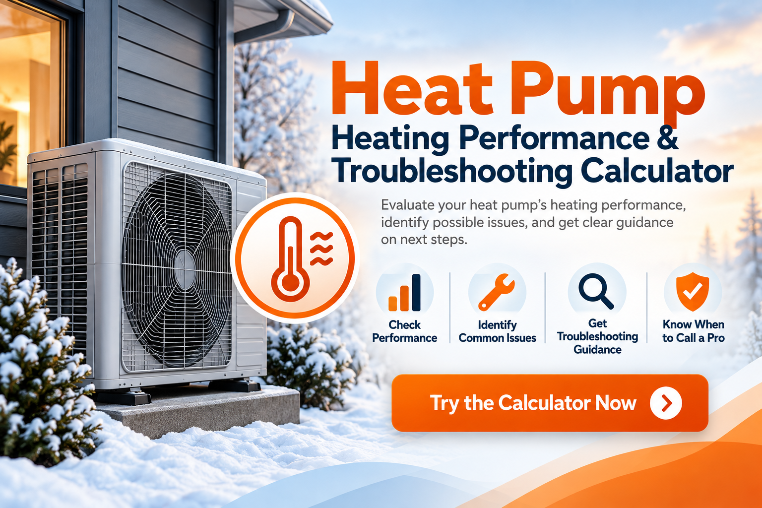Heat Pump Heating Performance & Troubleshooting Calculator