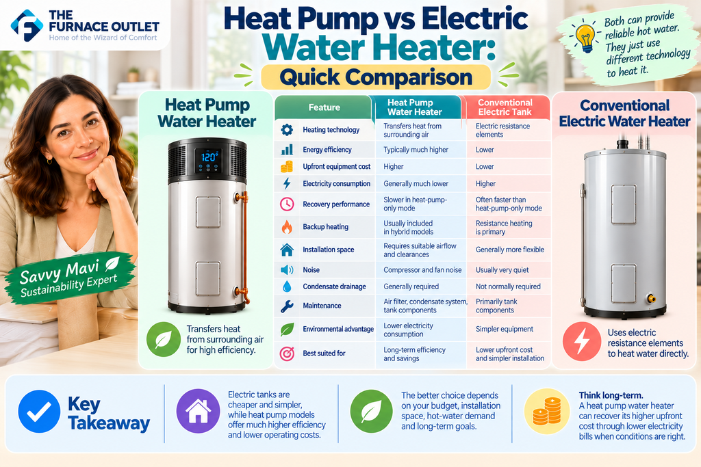 Heat Pump vs Electric Water Heater Quick Comparison