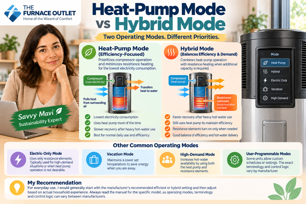Heat-Pump Mode vs Hybrid Mode