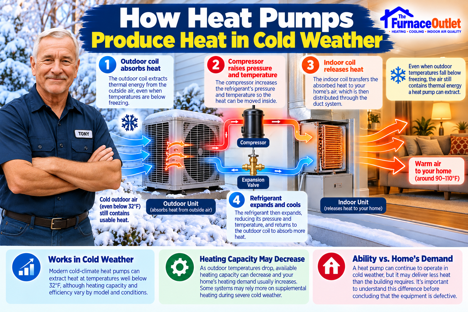 How Heat Pumps Produce Heat in Cold Weather