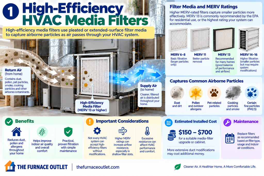 1. High-Efficiency HVAC Media Filters