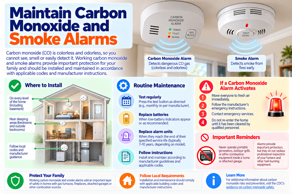 Carbon Monoxide and Smoke Alarms