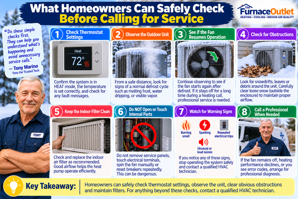 What Homeowners Can Safely Check Before Calling for Service