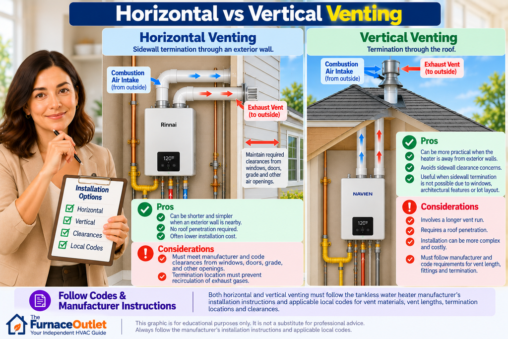 Horizontal vs Vertical Venting