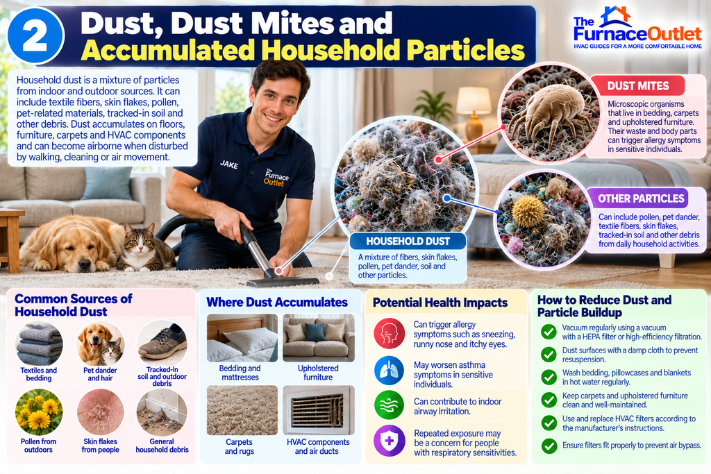 2. Dust, Dust Mites, and Accumulated Household Particles