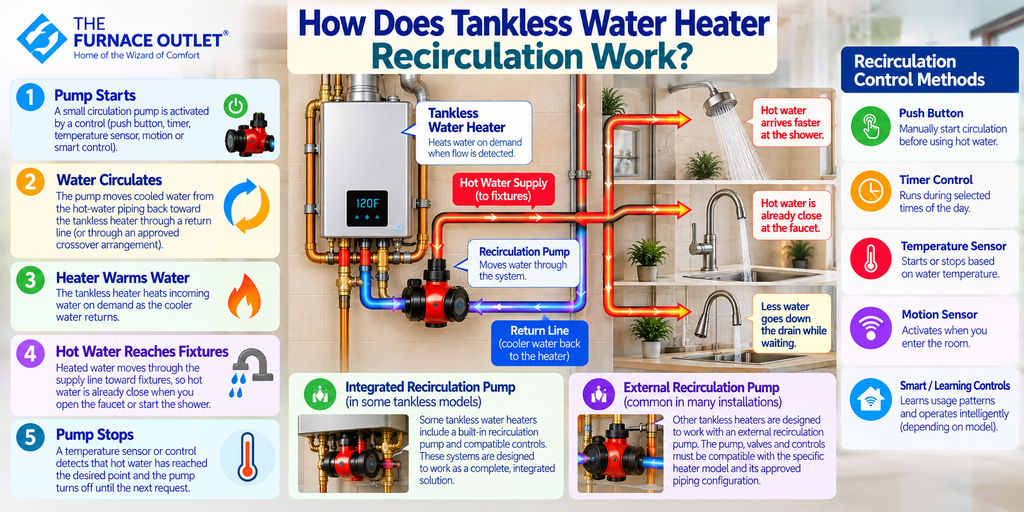 How Does Tankless Water Heater Recirculation Work