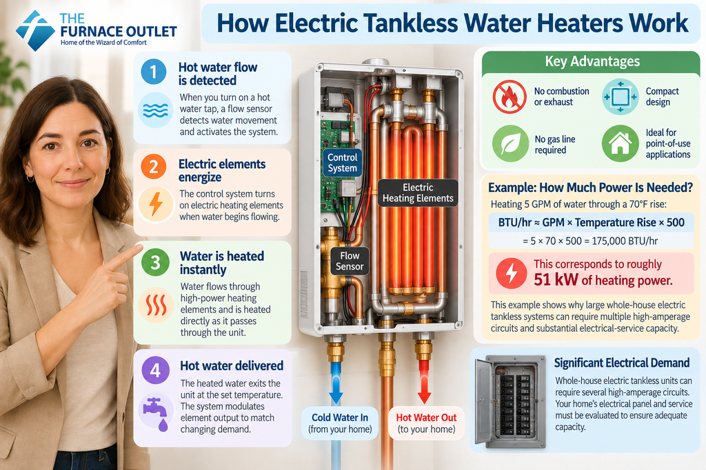 How Electric Tankless Water Heaters Work