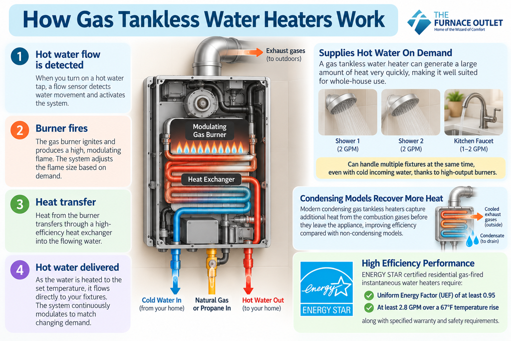 How Gas Tankless Water Heaters Work