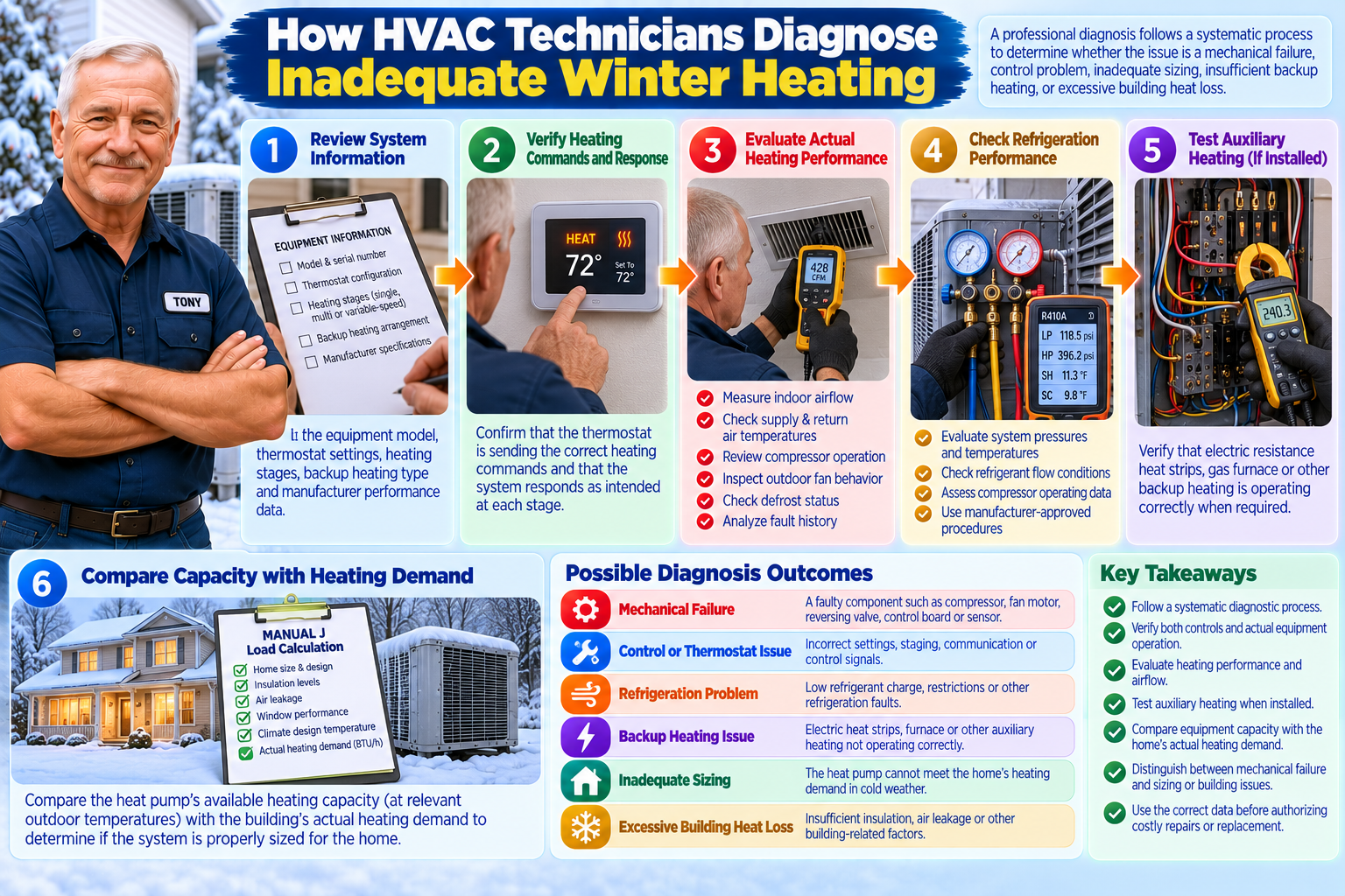 How HVAC Technicians Diagnose Inadequate Winter Heating