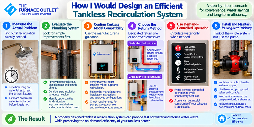 How I Would Design an Efficient Tankless Recirculation System