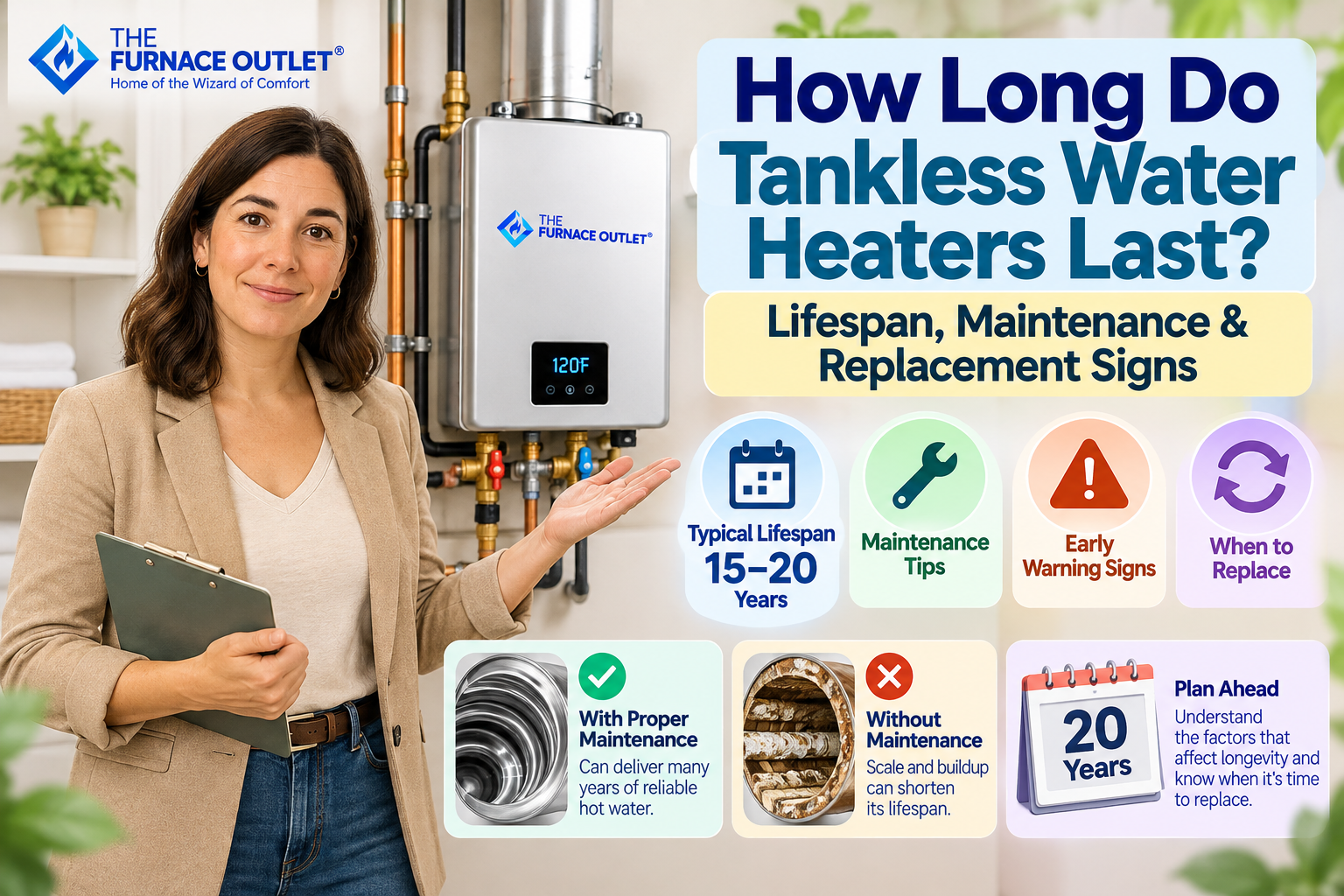 How Long Do Tankless Water Heaters Last Lifespan, Maintenance & Replacement Signs