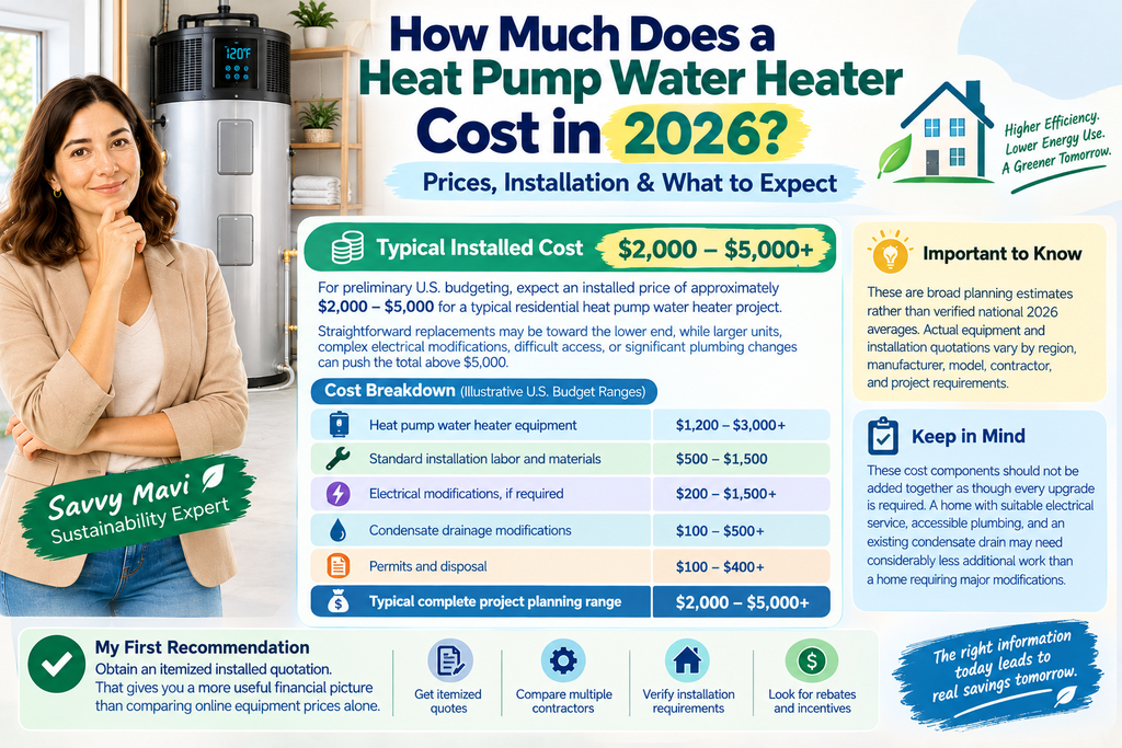 How Much Does a Heat Pump Water Heater Cost in 2026