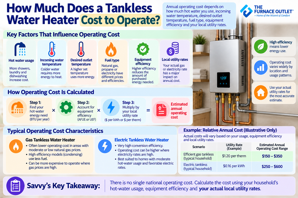 How Much Does a Tankless Water Heater Cost to Operate