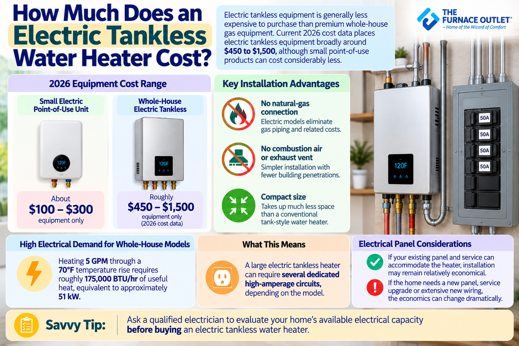 How Much Does an Electric Tankless Water Heater Cost