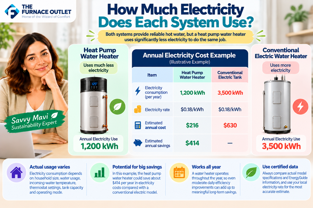 How Much Electricity Does Each System Use