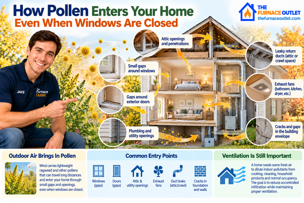 How Pollen Enters Your Home Even When Windows Are Closed