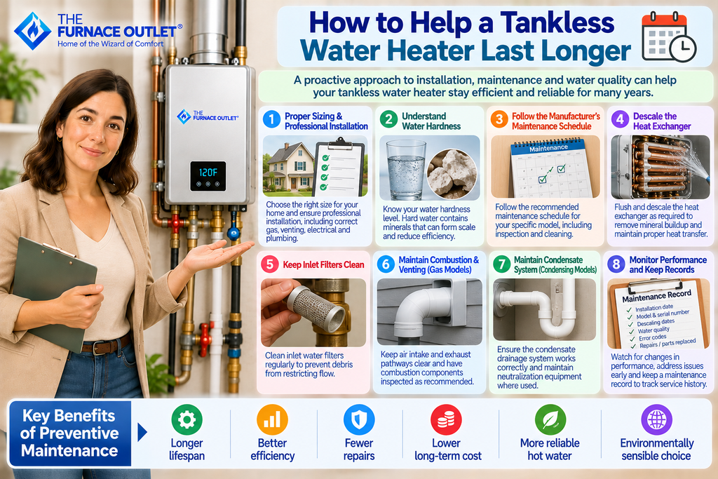 How to Help a Tankless Water Heater Last Longer