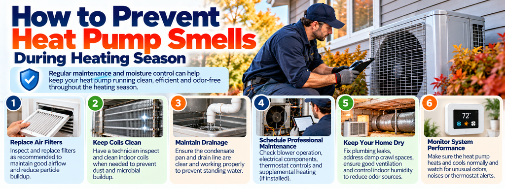 How to Prevent Heat Pump Smells During Heating Season