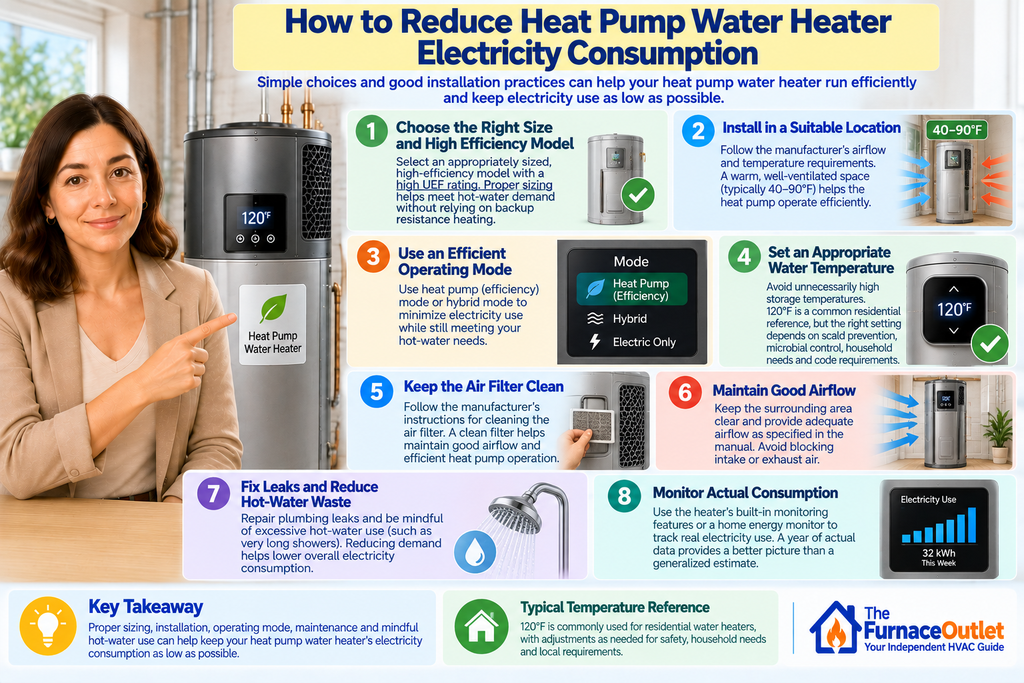 How to Reduce Heat Pump Water Heater Electricity Consumption