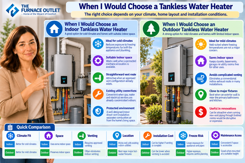 Indoor vs Outdoor Tankless Water Heaters